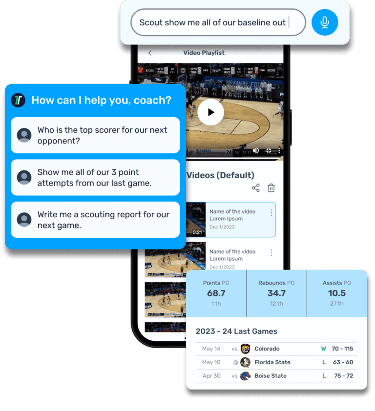 Scout | ShotTracker | AI Driven Coaching Assistant & Scouting System